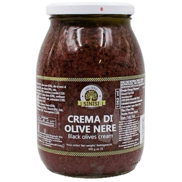 Black Olive Cream 1062ml - Sinisi Sinisi - Savoury Spreads @Mercato Gourmet | Your Italian Gourmet Supermarket