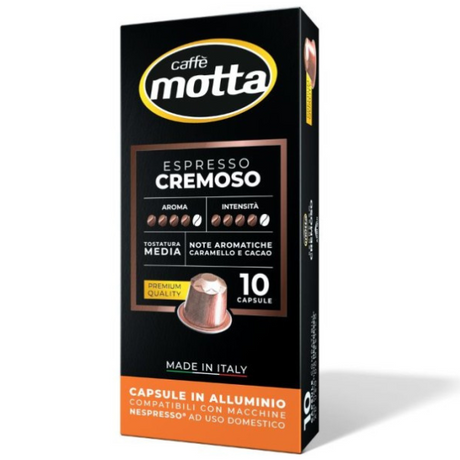 Cremoso Coffee Capsules - Motta Caffe Motta - Coffee & Tea @Mercato Gourmet | Your Italian Gourmet Supermarket