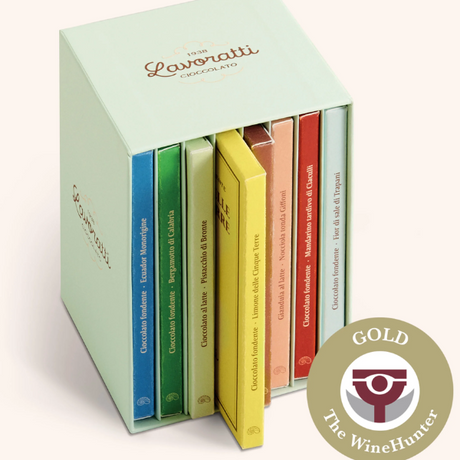 Library Box (Assorted Chocolate Bars) 640g - Lavoratti Lavoratti - Confectionery 640g - 80g x 8 Bars @Mercato Gourmet | Your Italian Gourmet Supermarket