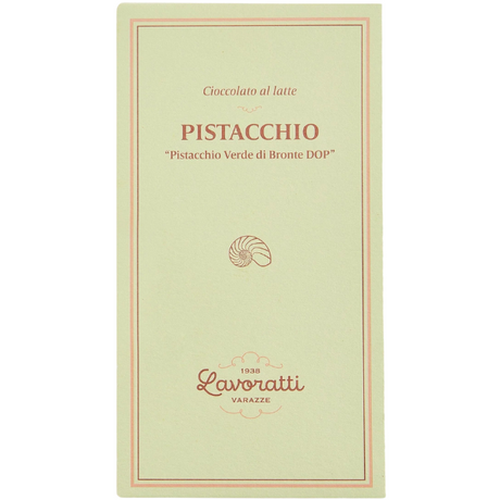 Milk Chocolate with "Pistacchio Verde di Bronte DOP” 80g - Lavoratti Lavoratti - Confectionery 80g @Mercato Gourmet | Your Italian Gourmet Supermarket