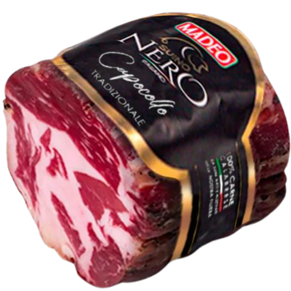 Black Pig Capocollo 200g - Madeo Madeo - Cold-Cut @Mercato Gourmet | Your Italian Gourmet Supermarket