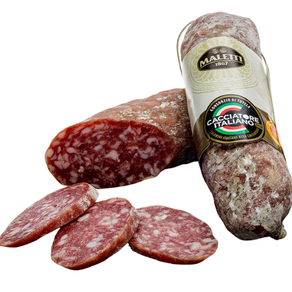 Whole Salame Cacciatore 180g (±10%) - Maletti Mercato Gourmet - Cold-Cut @Mercato Gourmet | Your Italian Gourmet Supermarket