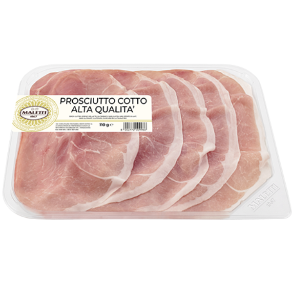 Cooked Ham (High Quality) 110g - Maletti Maletti - Cold-Cut @Mercato Gourmet | Your Italian Gourmet Supermarket