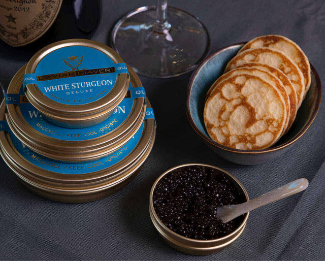 White Sturgeon Deluxe - Caviar Giaveri Caviar Giaveri - Caviar @Mercato Gourmet | Your Italian Gourmet Supermarket