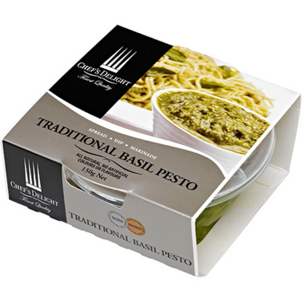 Traditional Basil Pesto - Chef's Delight Mercato Gourmet - Savoury Spreads @Mercato Gourmet | Your Italian Gourmet Supermarket