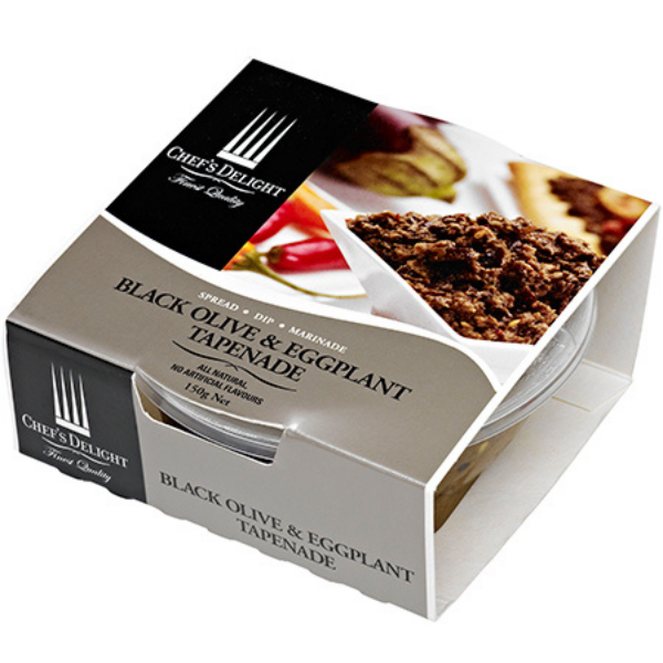 Black Olive & Eggplant Tapenade - CHEFDELI CHEFDELI - Savoury Spreads 150g @Mercato Gourmet | Your Italian Gourmet Supermarket