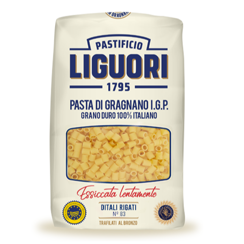 Ditali Rigati N¡83 Pastificio Liguori 1795 - Dried Pasta 500g @Mercato Gourmet | Your Italian Gourmet Supermarket