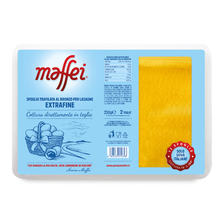 Maffei Sfoglia Extrafine (Lasagna Sheets) 250g - Pastaio Maffei Pastaio Maffei - Fresh Pasta 250g @Mercato Gourmet | Your Italian Gourmet Supermarket