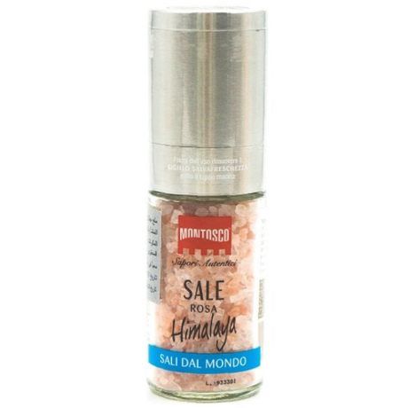 Himalaya Pink Salt Grinder 90g - Montosco Mercato Gourmet - Spices & Dressing @Mercato Gourmet | Your Italian Gourmet Supermarket