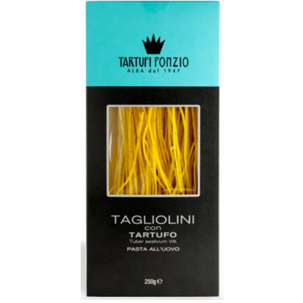 Flat Egg Tagliolini with Summer Truffle 250g - Tartufi Ponzio Tartufi Ponzio - Dried Pasta @Mercato Gourmet | Your Italian Gourmet Supermarket