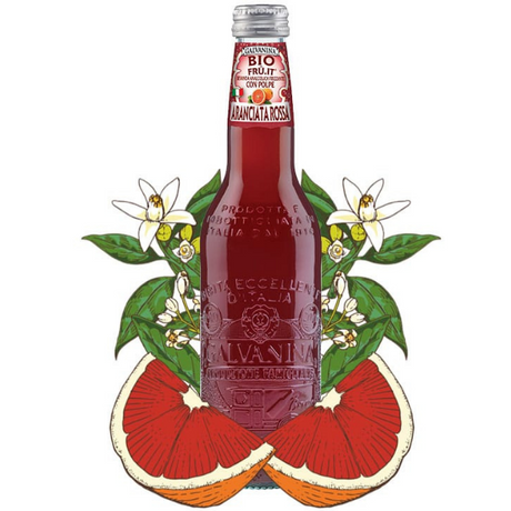 Organic Sparkling Blood Orange 355ml - GALVANINA GALVANINA - Juice @Mercato Gourmet | Your Italian Gourmet Supermarket