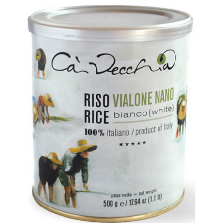 White Vialone Nano Rice in Tin - Ca' Vecchia Mercato Gourmet - Rice @Mercato Gourmet | Your Italian Gourmet Supermarket