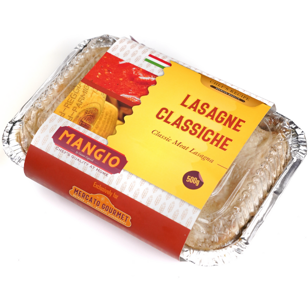 Homemade Classic Beef Lasagna Mangio - Premium Ready-to-Eat Meals @Mercato Gourmet | Your Italian Gourmet Supermarket