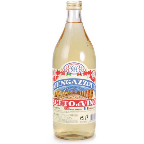 White Wine Vinegar 1L - Mengazzoli White - 1L Mercato Gourmet Vinegar