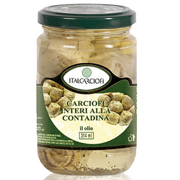 Whole Artichokes in Sunflower Oil and Spices 314ml - Italcarciofi Mercato Gourmet Preserved Vegetables