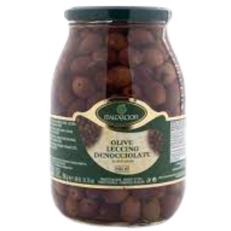 Pitted Leccino Olives in Brine - Italcarciofi Mercato Gourmet Preserved Vegetables