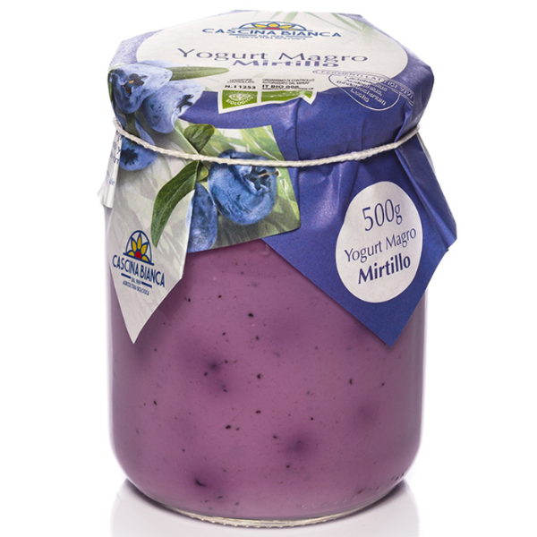 Organic Yogurt Low Fat - Blueberry Cascina Bianca - Dairies @Mercato Gourmet | Your Italian Gourmet Supermarket