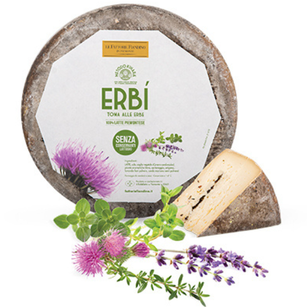 Vegetarian Toma Erbi Cheese 200g (±10%)- Le Fattorie Fiandino Le Fattorie Fiandino - Cheese @Mercato Gourmet | Your Italian Gourmet Supermarket