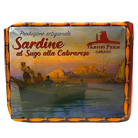 Sardines in Cabrarese Sauce 340g - Tharros Pesca Cabras Mercato Gourmet Packaged Seafood