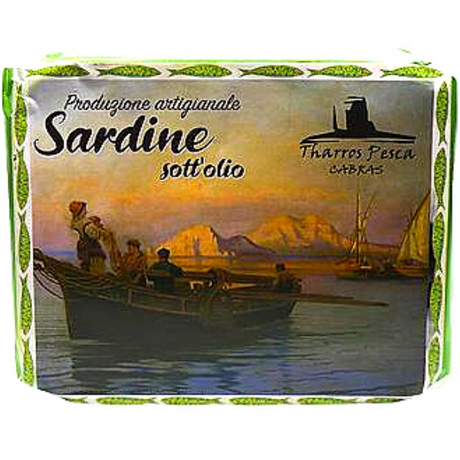 Sardines in Oil 340g - Tharros Pesca Cabras Tharros Pesca Cabras - Packaged Seafood 340g @Mercato Gourmet | Your Italian Gourmet Supermarket