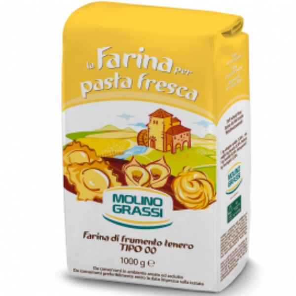 Flour 00 for Pasta - Molino Grassi Molino Grassi - Flour & Yeast 1kg @Mercato Gourmet | Your Italian Gourmet Supermarket