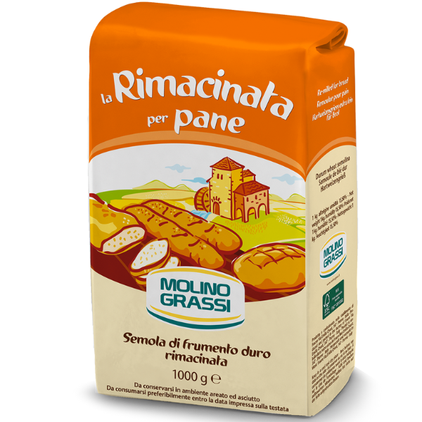 Flour Semola Rimacinata for Bread & Pizza - Molino Grassi Molino Grassi - Flour & Yeast @Mercato Gourmet | Your Italian Gourmet Supermarket