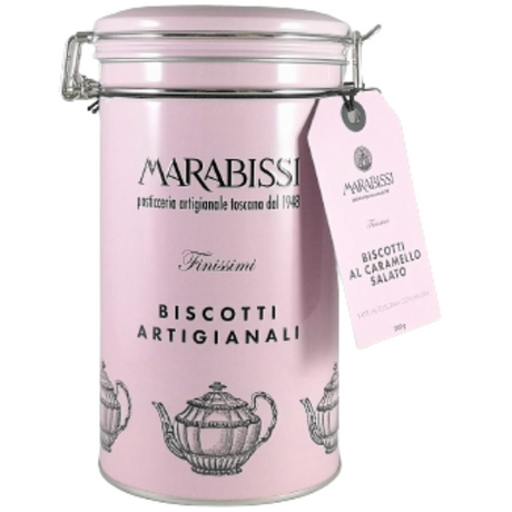 Artisanal Biscuits Salted Caramel In Tin - Marabissi Marabissi - Confectionery @Mercato Gourmet | Your Italian Gourmet Supermarket