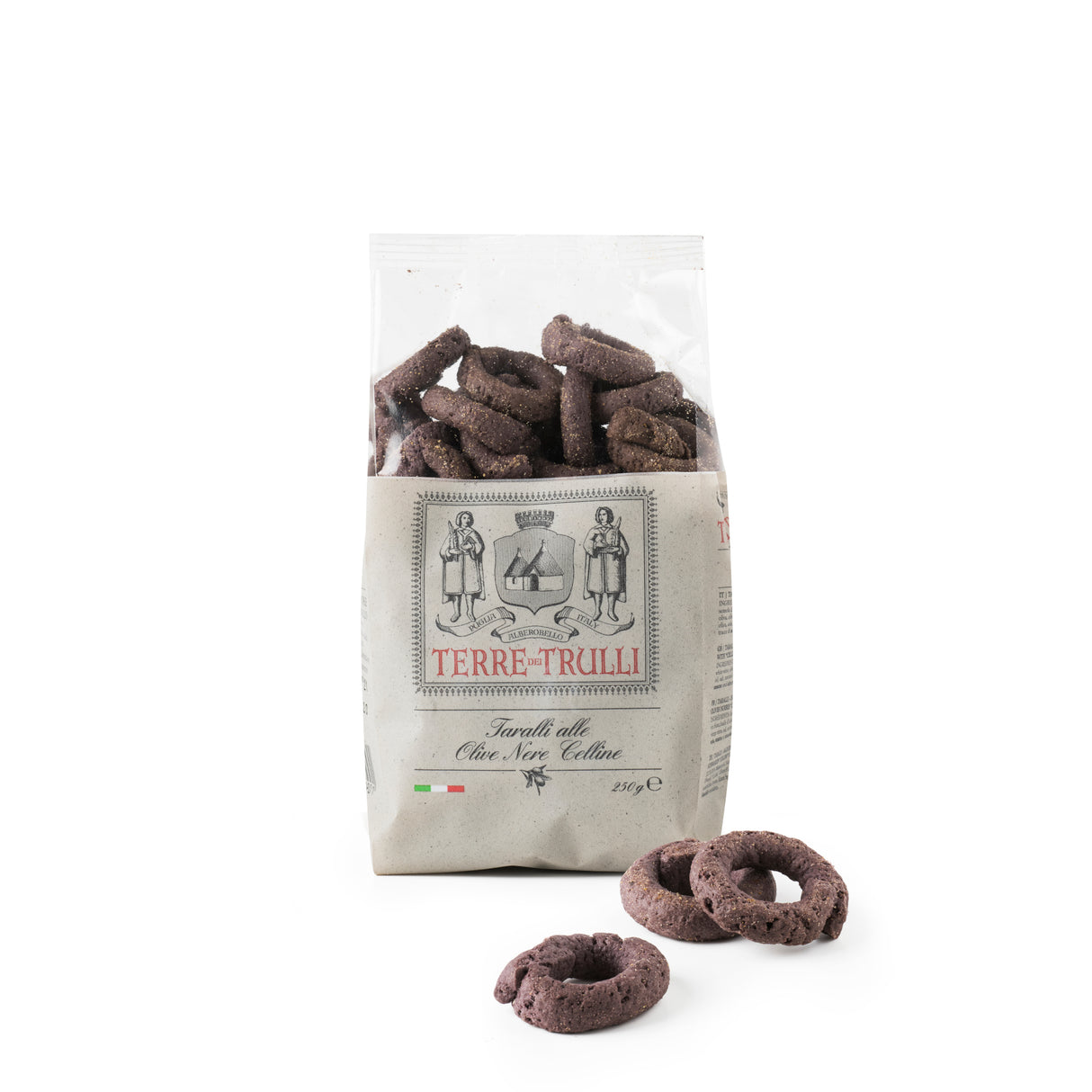 Taralli Savoury Rings with Celline Black Olives - Terre dei Trulli Terre dei Trulli - Snacks @Mercato Gourmet | Your Italian Gourmet Supermarket